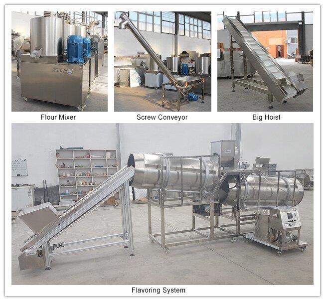 Batch Type Corn Puffs Snacks Line